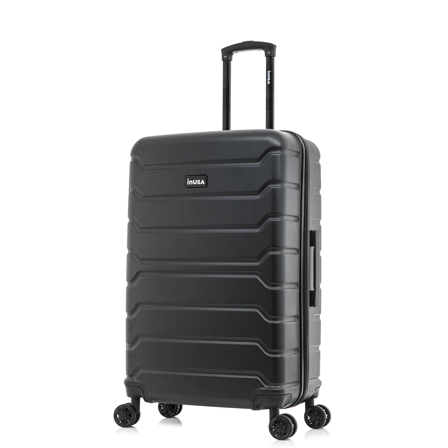 InUSA Trend 28" Hardside Lightweight Luggage with Spinner Wheels, Handle, and Trolley, White